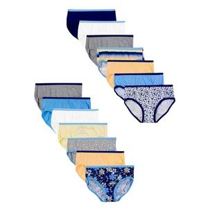 Hanes Girls Tagless Super soft cotton Briefs panties 14 pack
